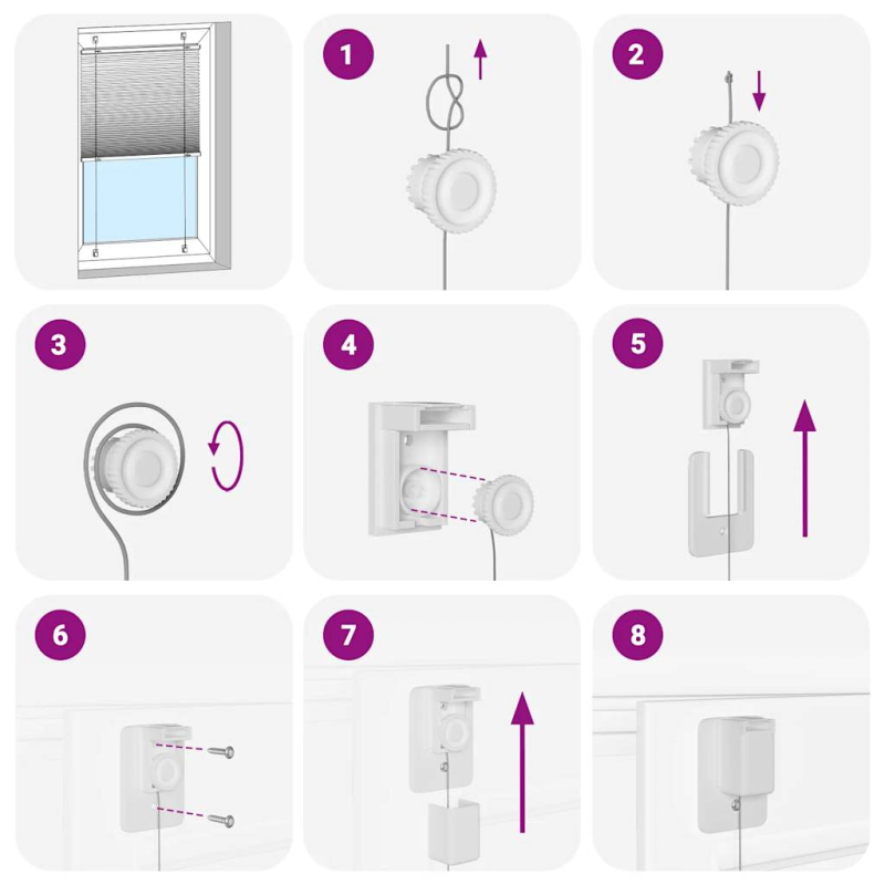 Plissee Bordeauxrot 55x200 cm Stoffbreite 54,4 cm Polyester