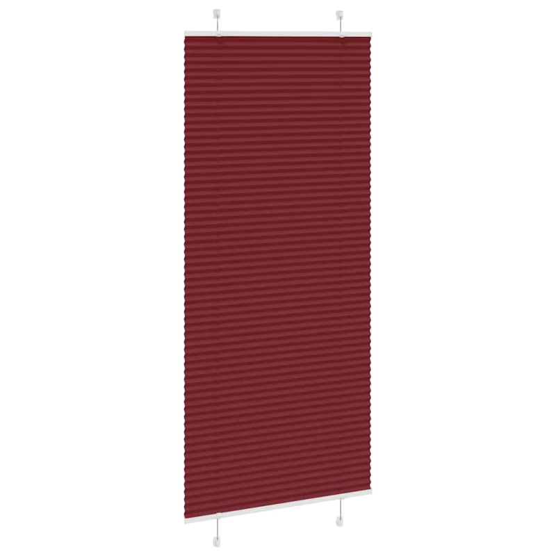 Plissee Bordeauxrot 95x200 cm Stoffbreite 94,4 cm Polyester