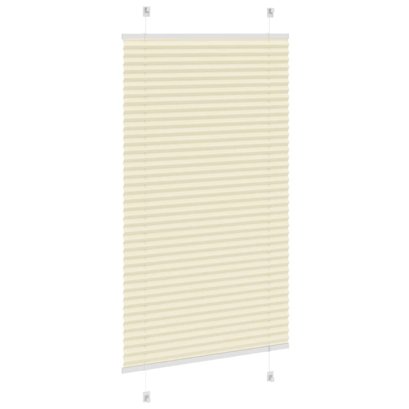 Plissee Creme 75x100 cm Stoffbreite 74,4 cm Polyester