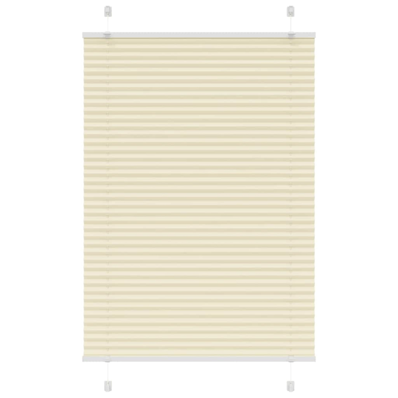Plissee Creme 85x100 cm Stoffbreite 84,4 cm Polyester