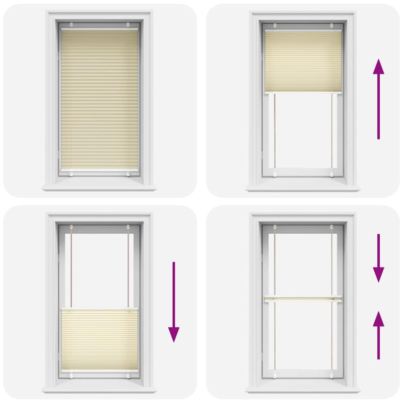 Plissee Creme 70x150 cm Stoffbreite 69,4 cm Polyester