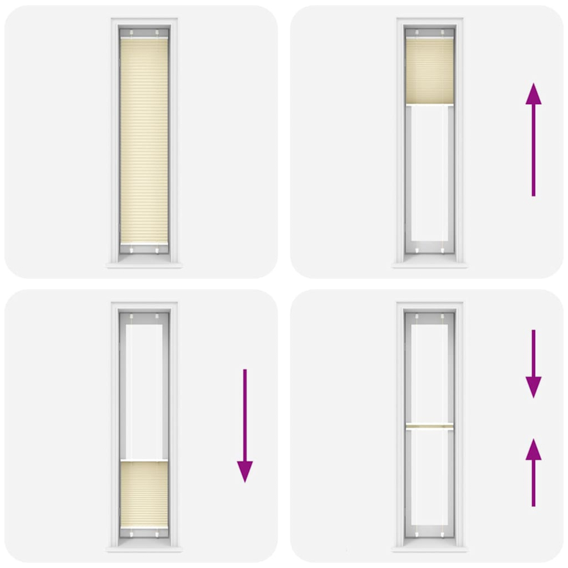 Plissee Creme 45x200 cm Stoffbreite 44,4 cm Polyester
