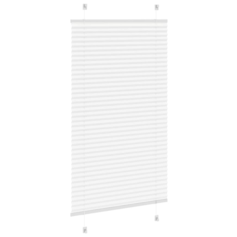 Plissee Weiß 75x150 cm Stoffbreite 74,4 cm Polyester