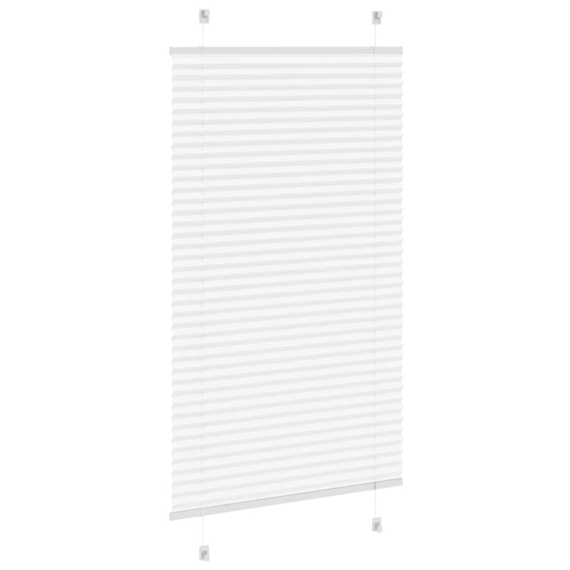 Plissee Weiß 80x150 cm Stoffbreite 79,4 cm Polyester