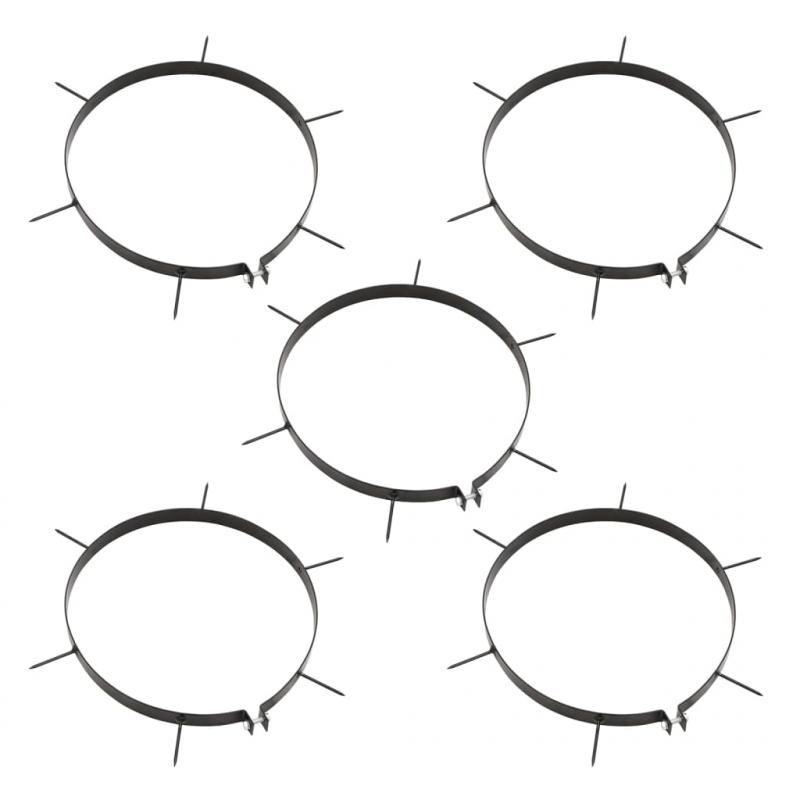 Rasenwalze mit Rasenlüfter Schwarz 63 L Eisen
