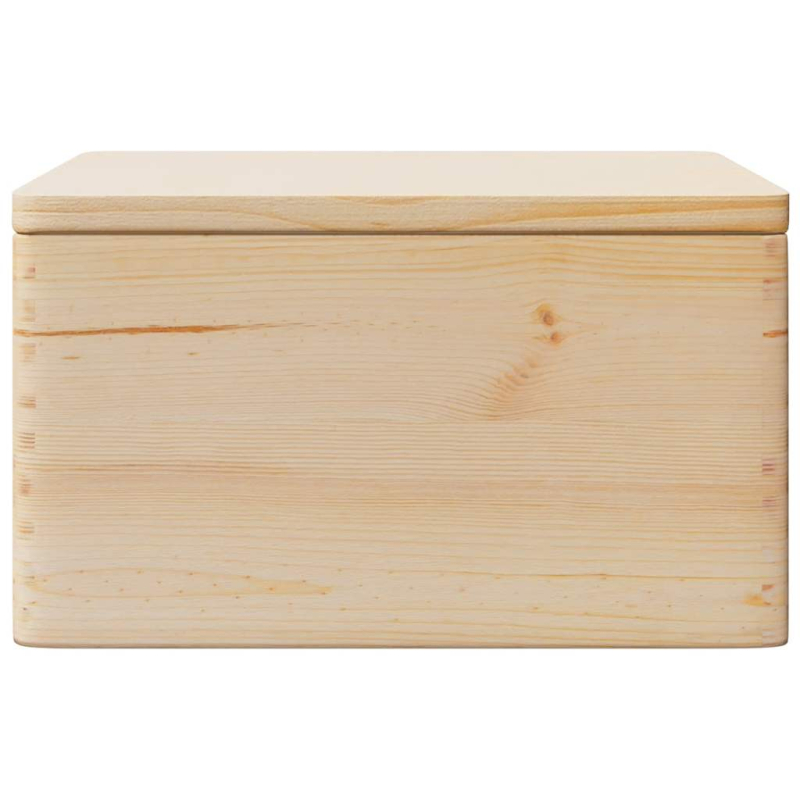 Holzkiste mit Deckel 40x30x23 cm Massivholz Kiefer