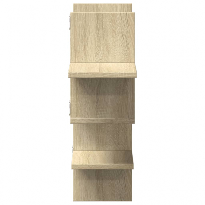 Wandregal Sonoma-Eiche 124,5x18x60,5 cm Holzwerkstoff
