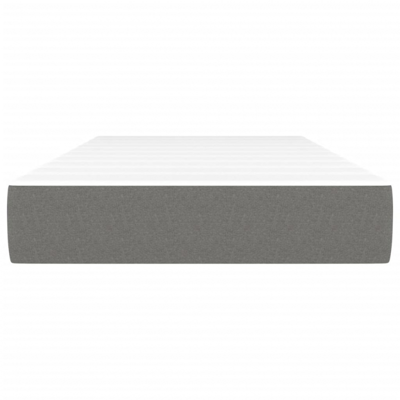Taschenfederkernmatratze für Kinder Dunkelgrau 80x160 cm Stoff