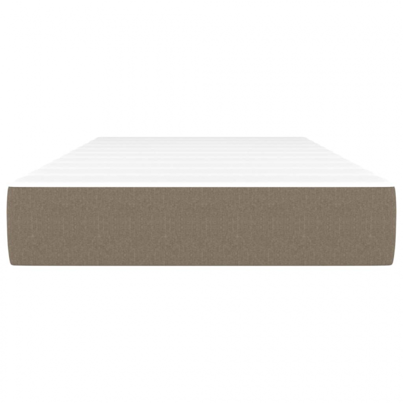 Taschenfederkernmatratze für Kinder Taupe 80x160 cm Stoff