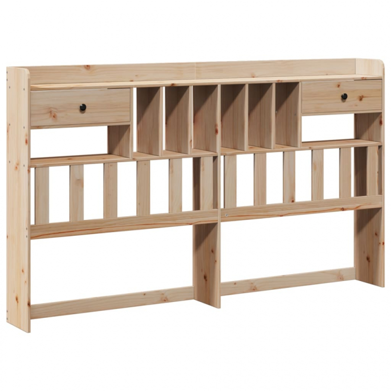 Kopfteil mit Stauraum 180 cm Massivholz Kiefer