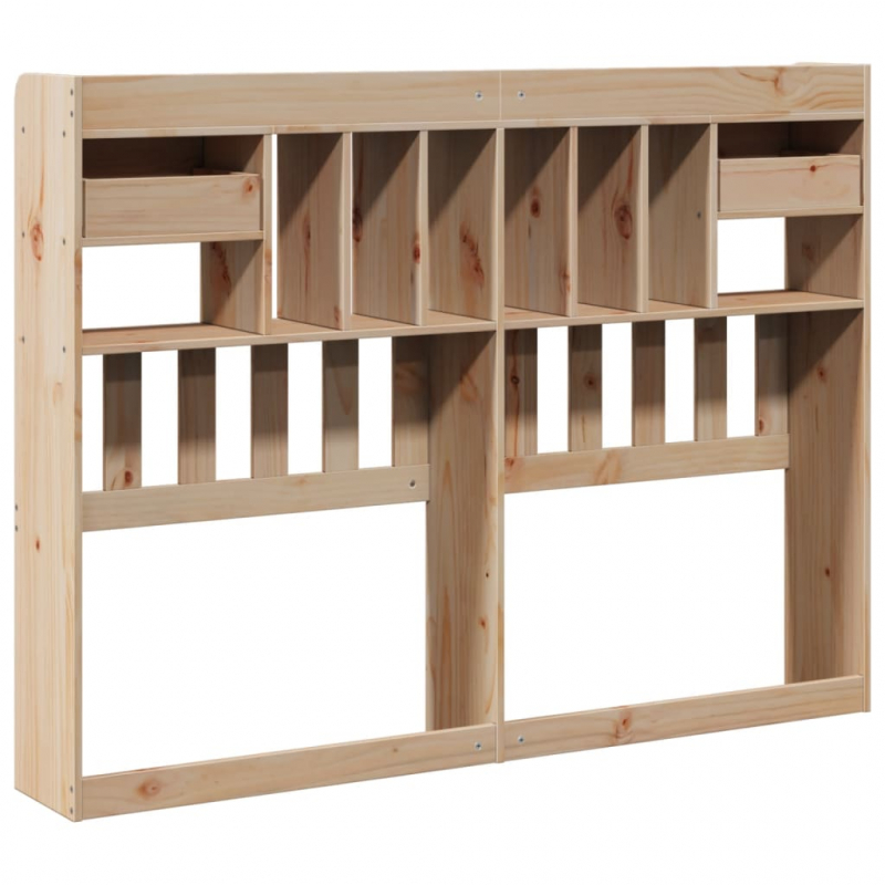 Kopfteil mit Stauraum 140 cm Massivholz Kiefer