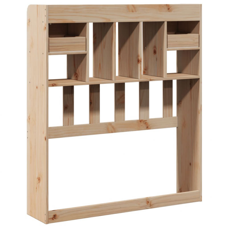 Kopfteil mit Stauraum 90 cm Massivholz Kiefer