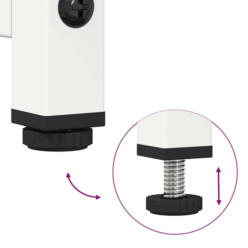 Highboard Weiß 68x39x123 cm Stahl