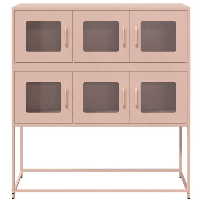 Sideboard Rosa 100,5x39x107 cm Kaltgewalzter Stahl