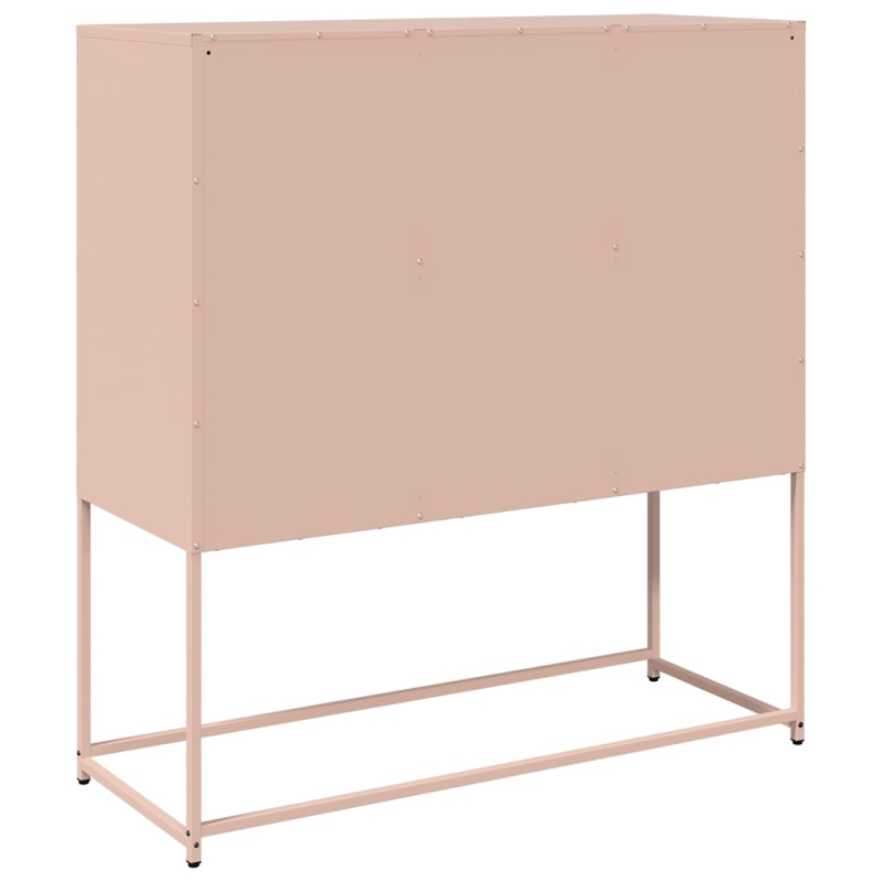 Sideboard Rosa 100,5x39x107 cm Kaltgewalzter Stahl