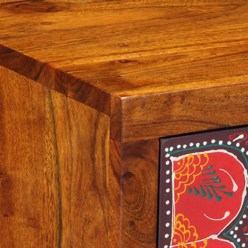 Nachttisch 2 Stk. 35x35x45 cm Massivholz Akazie