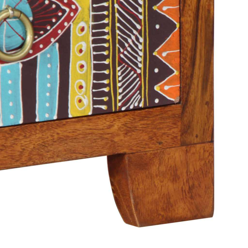 Nachttisch 2 Stk. 35x35x45 cm Massivholz Akazie