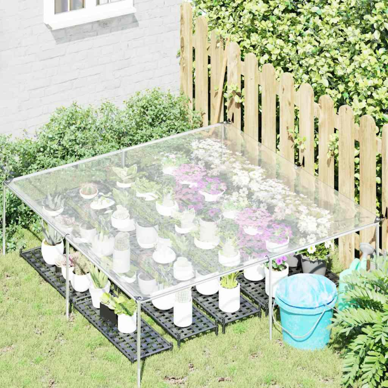 Transparente Plane mit Ösen 2x2 m Polyethylen