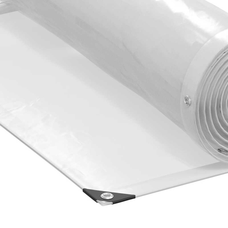 Transparente Plane mit Ösen 2x2 m Polyethylen