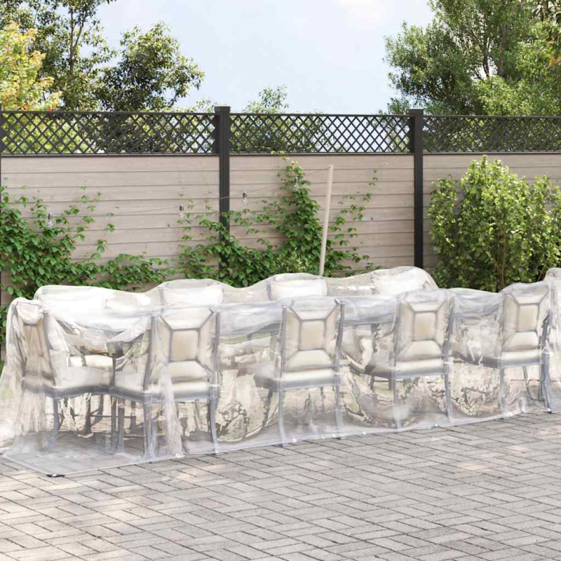 Transparente Plane mit Ösen 2x8 m Polyethylen