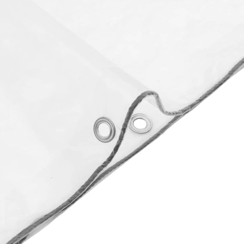 Transparente Plane mit Ösen 3x3 m Polyethylen