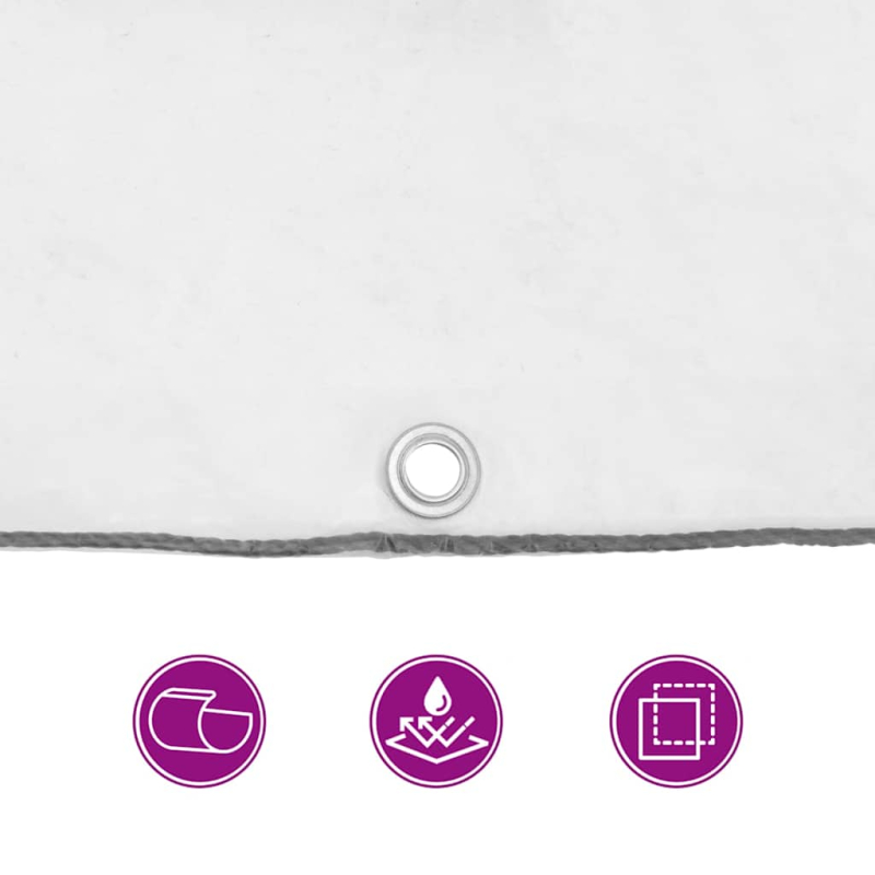 Transparente Plane mit Ösen 3x3 m Polyethylen