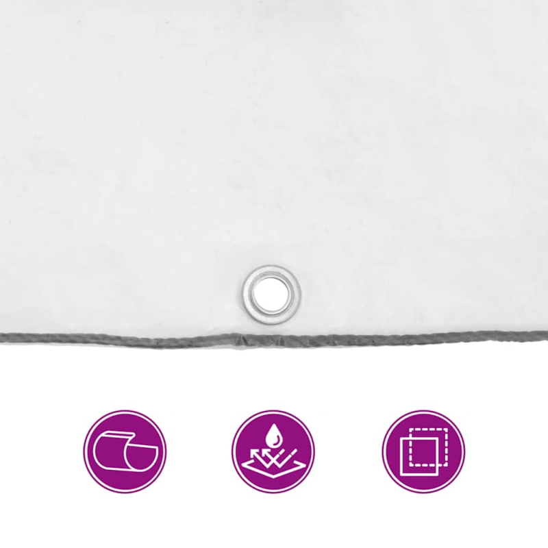 Transparente Plane mit Ösen 4x6 m Polyethylen