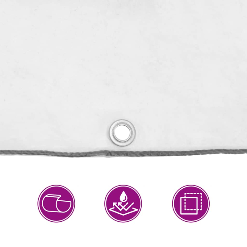 Transparente Plane mit Ösen 4x10 m Polyethylen