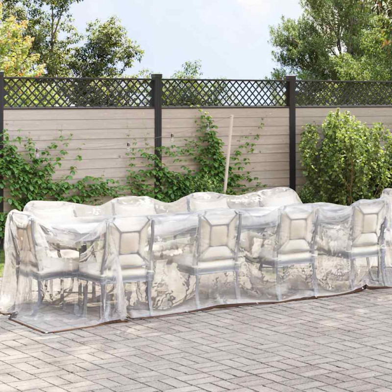 Transparente Plane mit Ösen 2x10 m Polyethylen