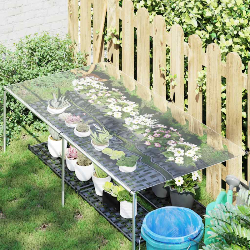 Transparente Plane mit Ösen 1x2 m PVC