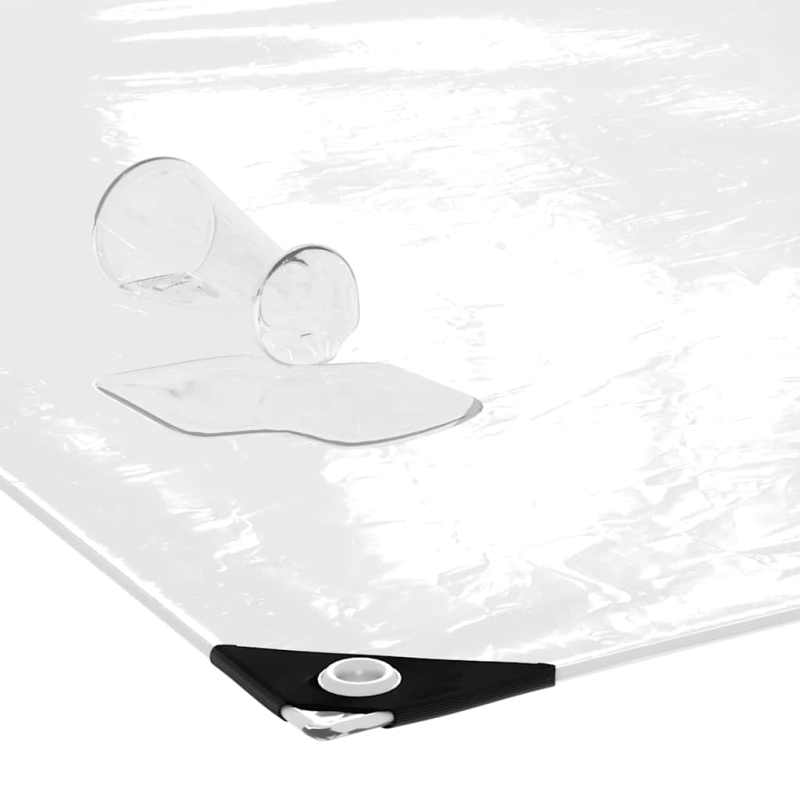 Transparente Plane mit Ösen 1x2 m PVC