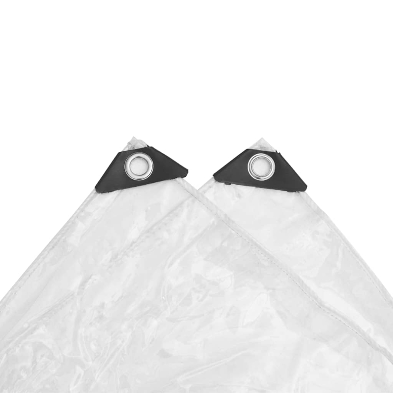 Transparente Plane mit Ösen 1x2 m PVC