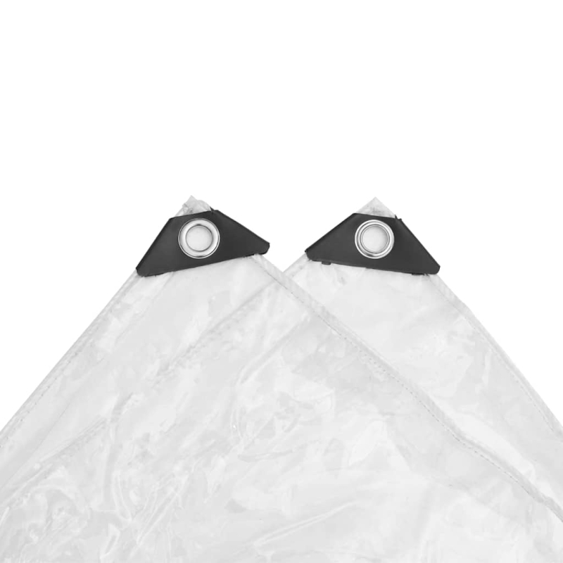 Transparente Plane mit Ösen 1x3 m PVC