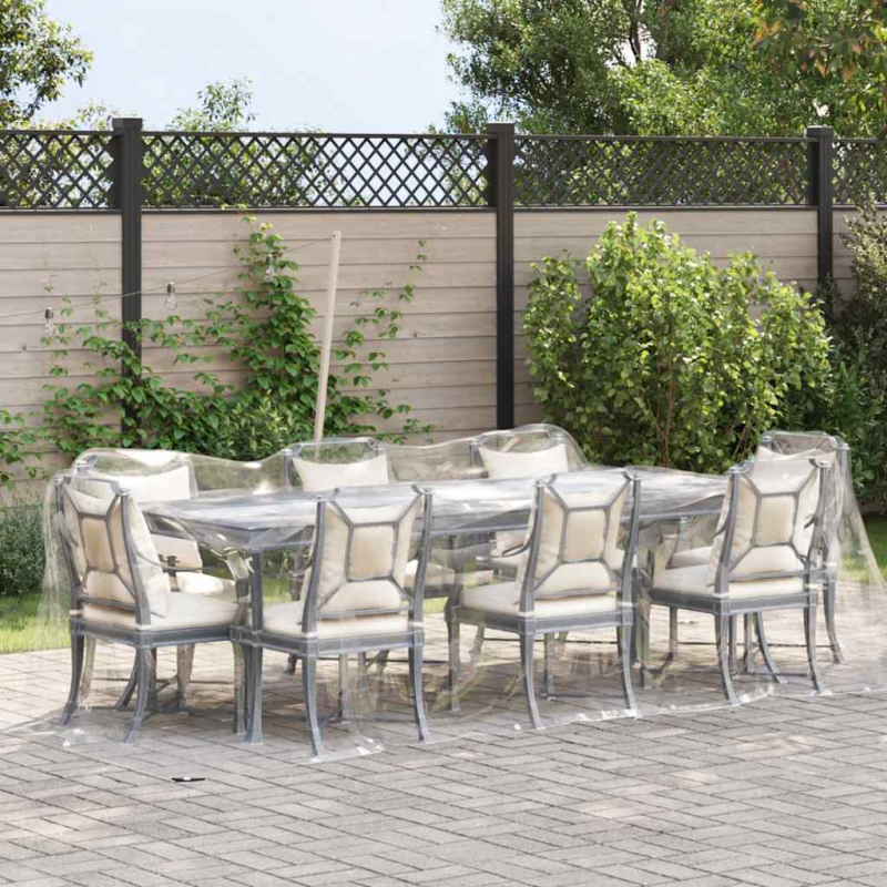 Transparente Plane mit Ösen 2x5 m PVC