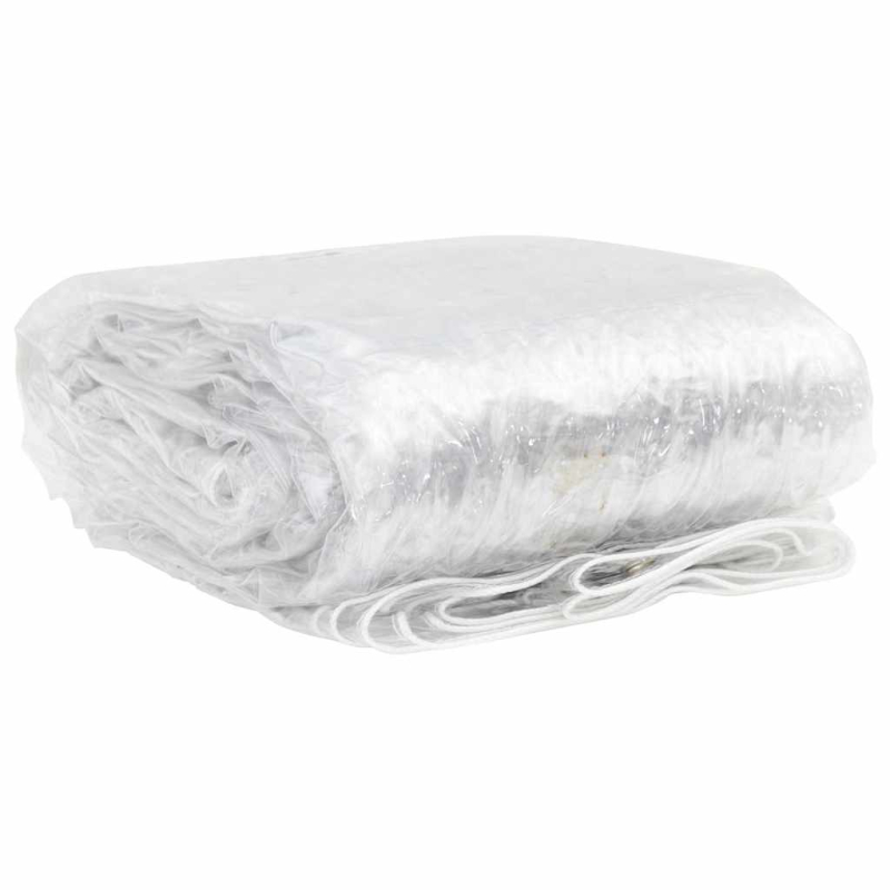 Transparente Plane mit Ösen 2x10 m PVC