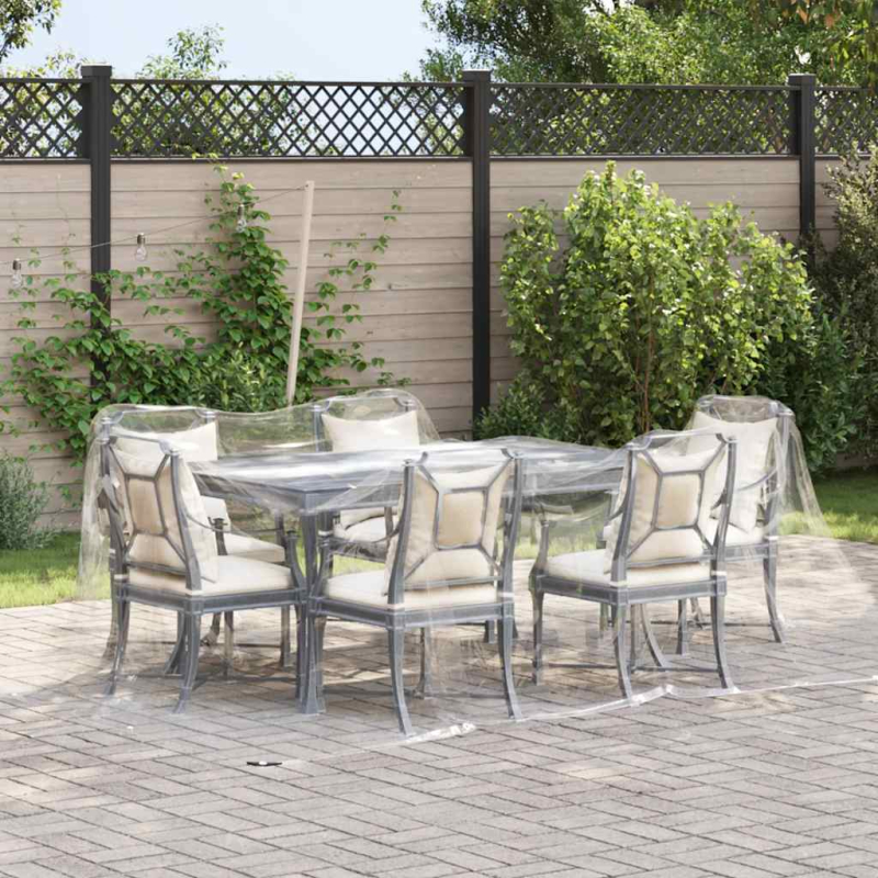 Transparente Plane mit Ösen 3x3 m PVC