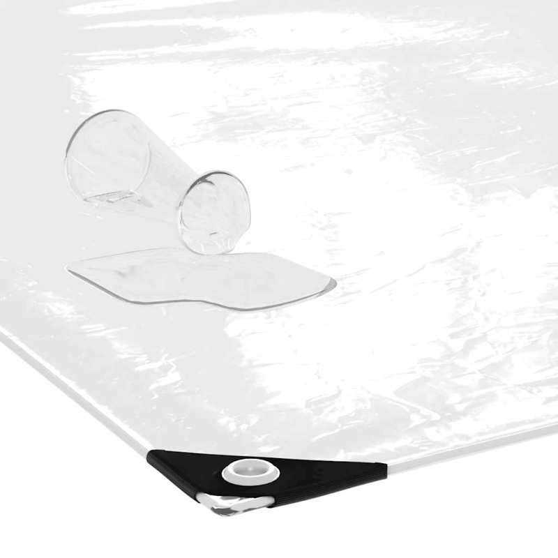 Transparente Plane mit Ösen 3x10 m PVC