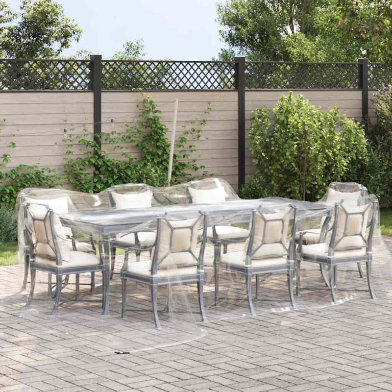 Transparente Plane mit Ösen 4x5 m PVC