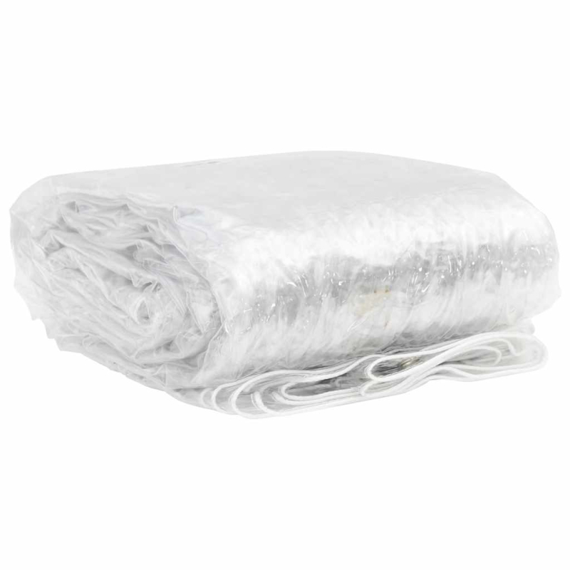 Transparente Plane mit Ösen 6x12 m PVC