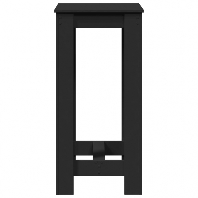 Bartisch Schwarz 51x50x103,5 cm Holzwerkstoff