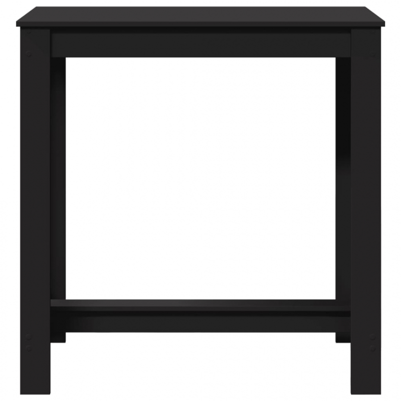 Bartisch Schwarz 102x50x103,5 cm Holzwerkstoff