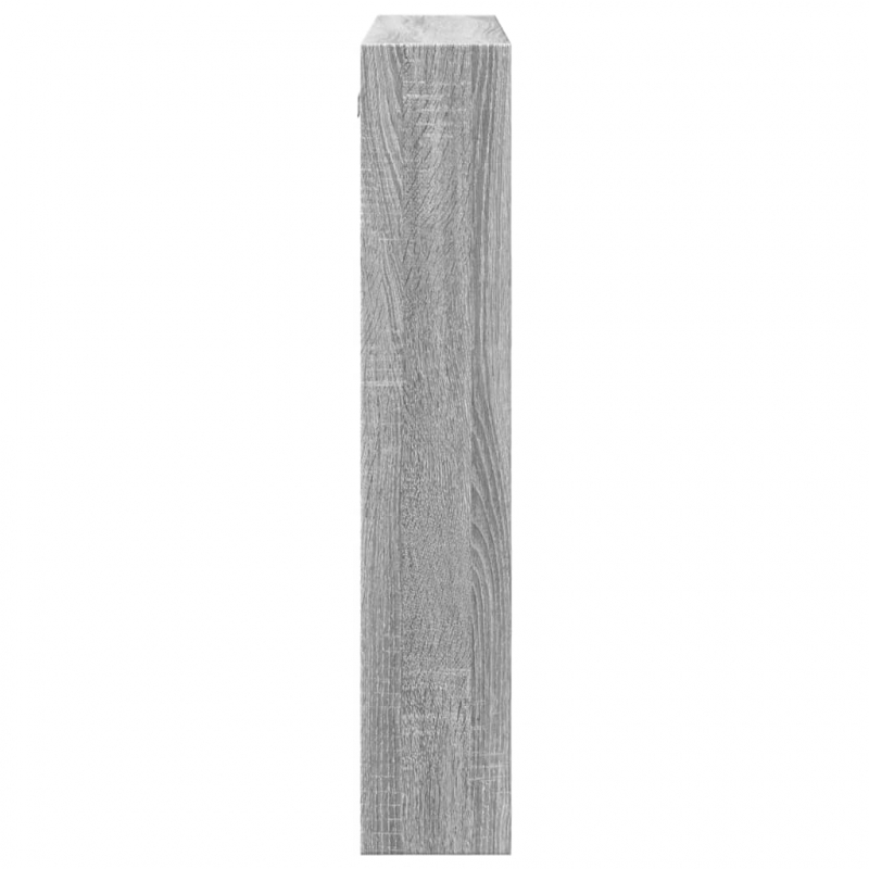 Wandschrank Grau Sonoma 80x15x80 cm Holzwerkstoff