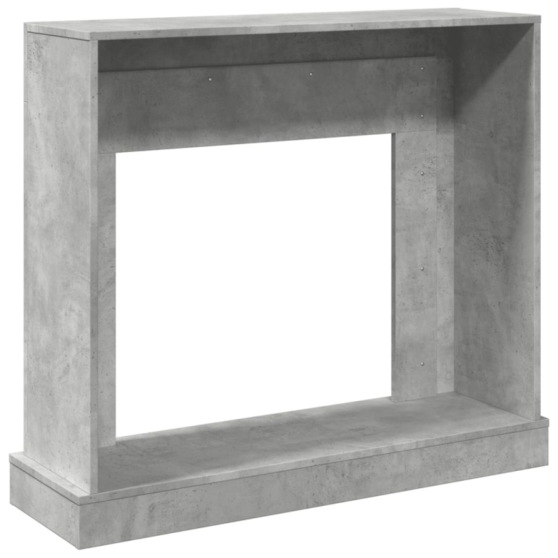 Kaminumrandung Betongrau 100x30x87,5 cm Holzwerkstoff