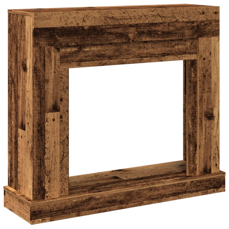 Kaminumrandung Altholz-Optik 100x30x87,5 cm Holzwerkstoff