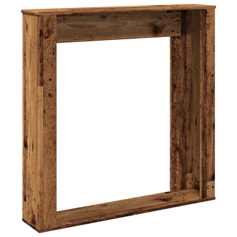 Kaminumrandung Altholz-Optik 100x20x100 cm Holzwerkstoff