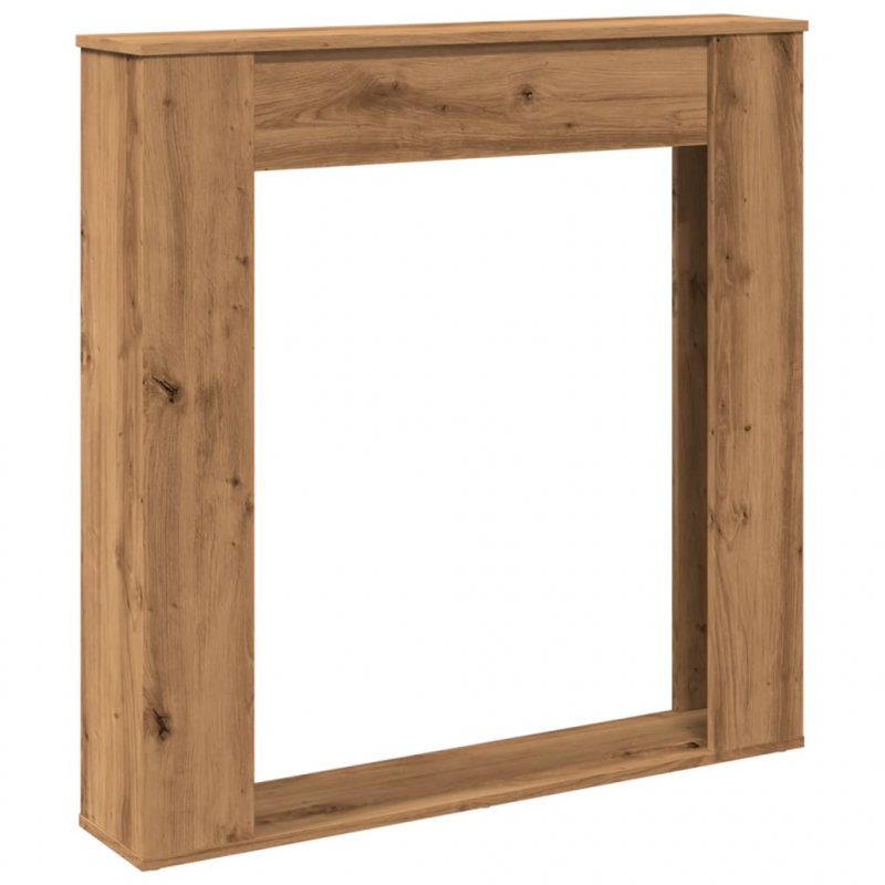 Kaminumrandung Artisan-Eiche 100x20x100 cm Holzwerkstoff
