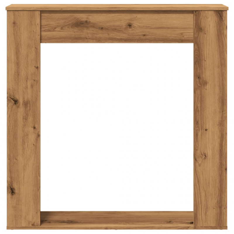 Kaminumrandung Artisan-Eiche 100x20x100 cm Holzwerkstoff