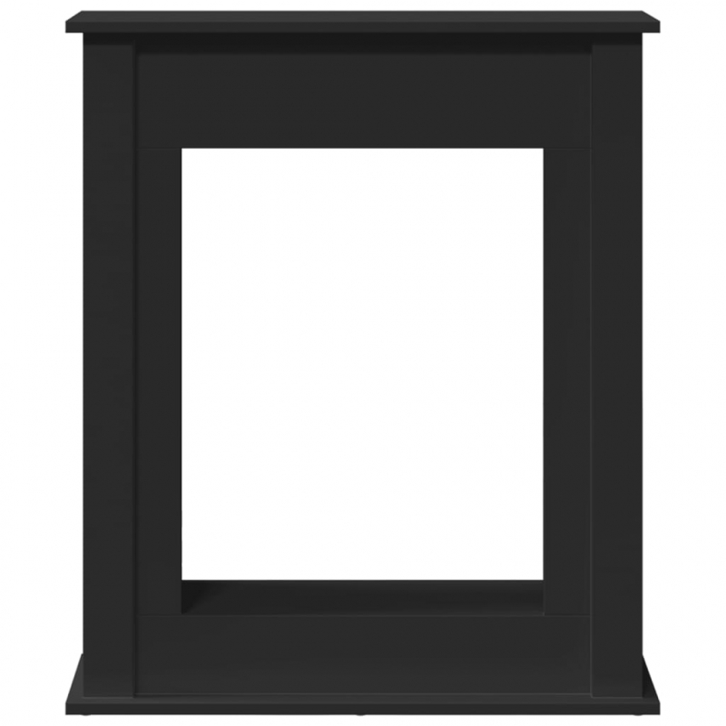 Kaminumrandung Schwarz 75x20x87,5 cm Holzwerkstoff