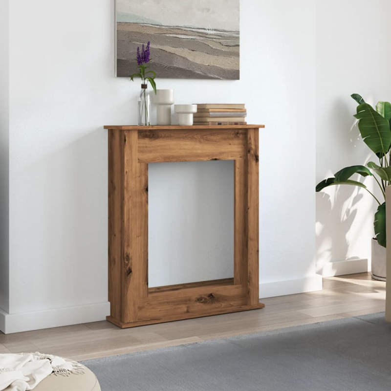 Kaminumrandung Artisan-Eiche 75x20x87,5 cm Holzwerkstoff