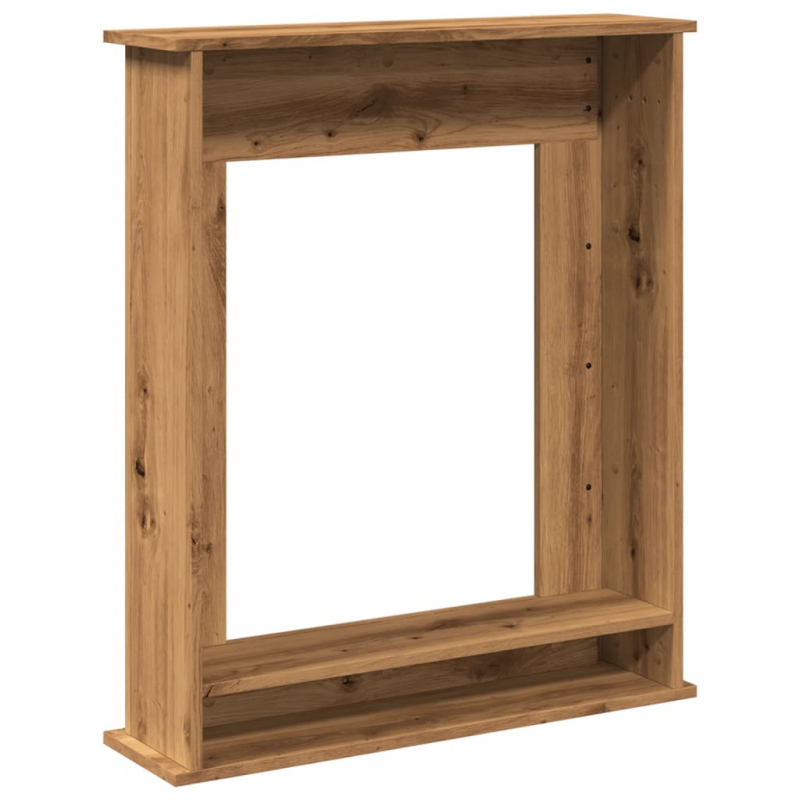 Kaminumrandung Artisan-Eiche 75x20x87,5 cm Holzwerkstoff